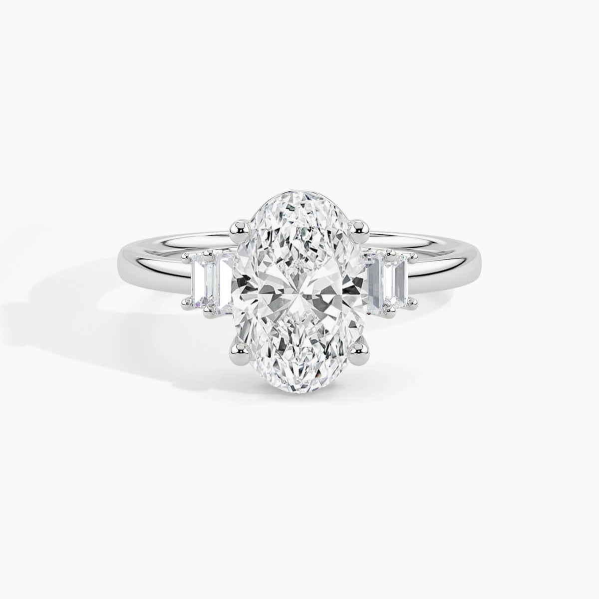 White Gold, Oval, down view