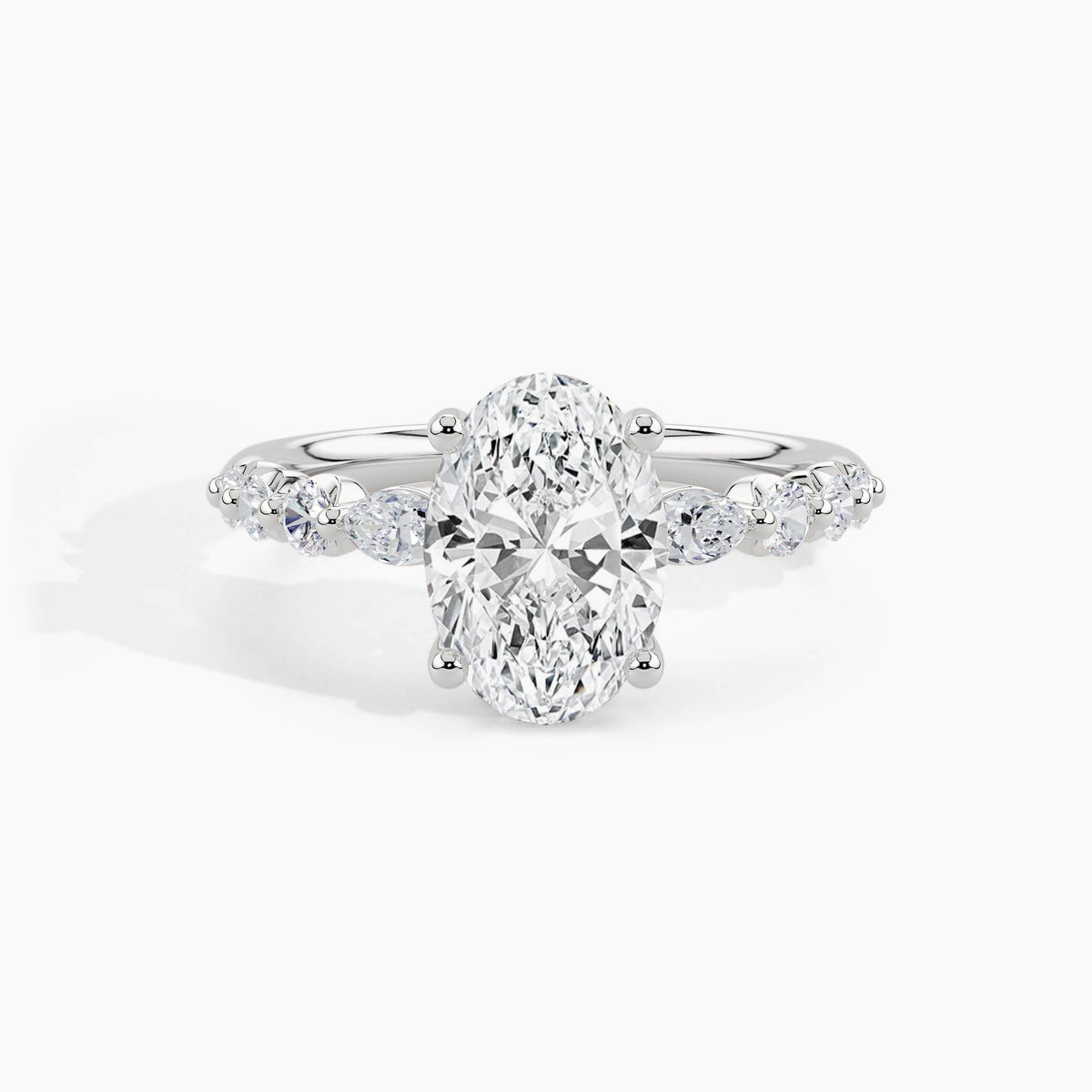 White Gold, Oval, down view