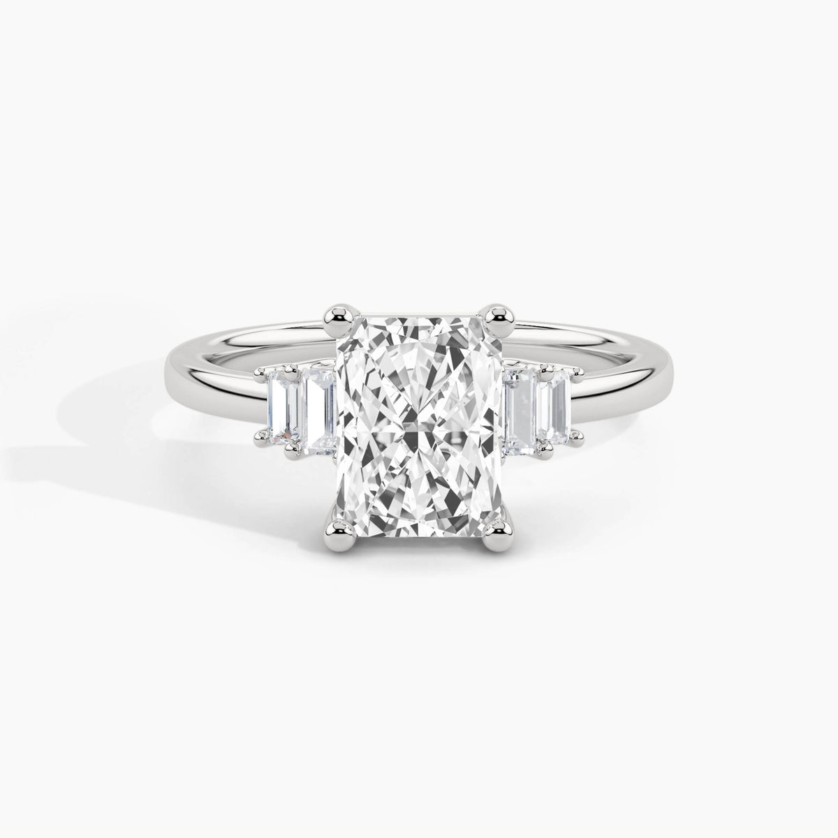 950 Platinum, Radiant, down view