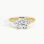 Yellow Gold, Round, down view