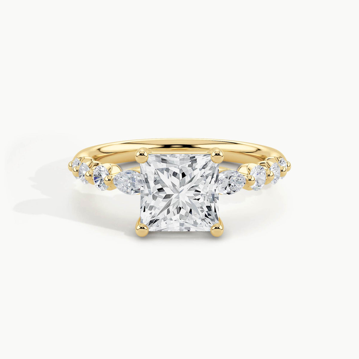 Yellow Gold, Princess, down view