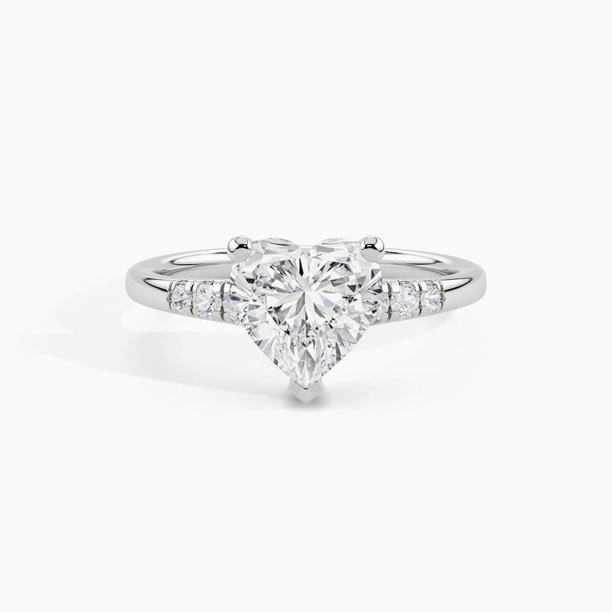 950 Platinum, Heart, down view