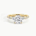 Yellow Gold, Round, down view