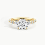 Yellow Gold, Round, down view