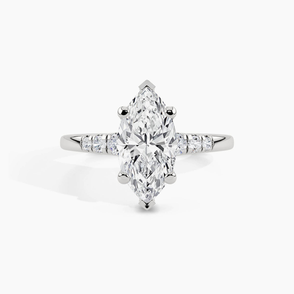 950 Platinum, Marquise, down view