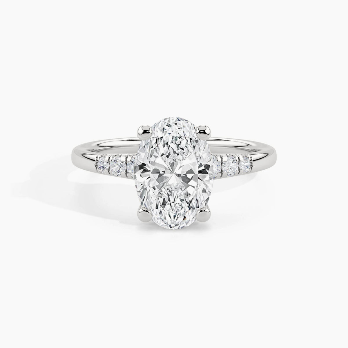 White Gold, Oval, down view