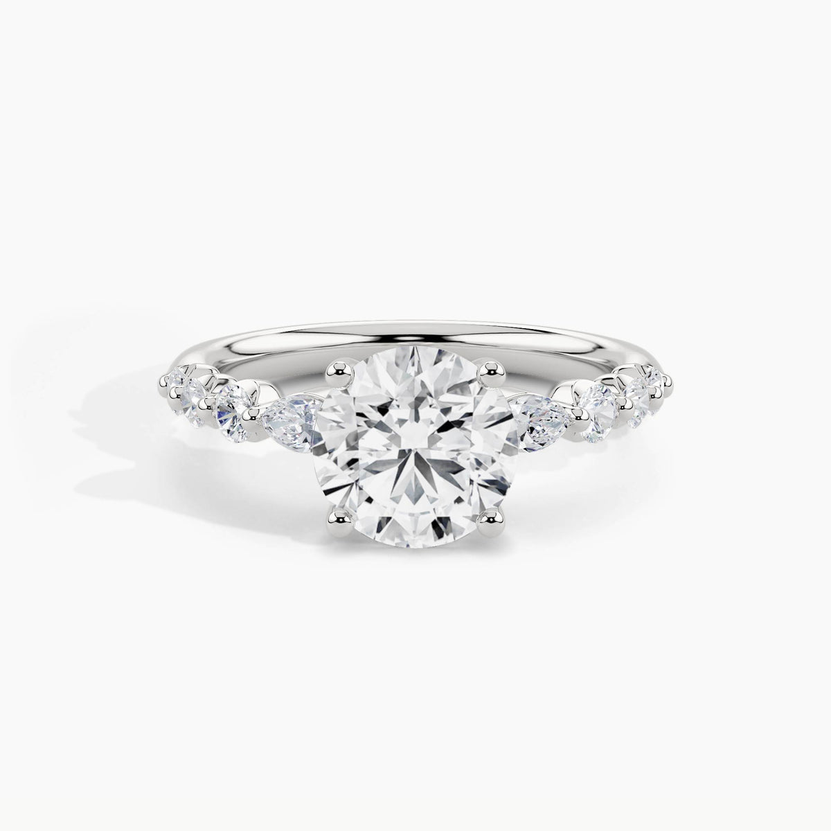 White Gold, Round, down view