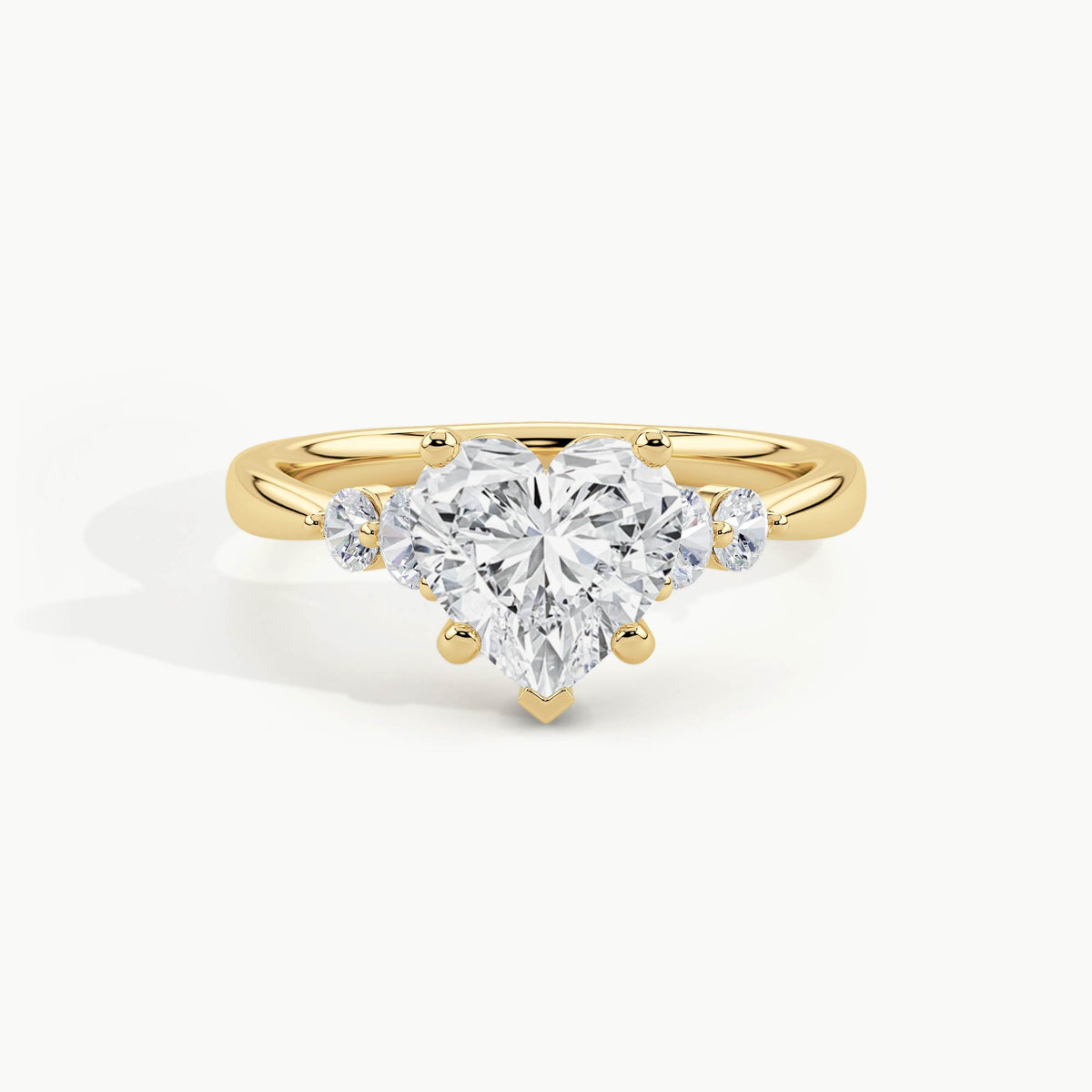 Yellow Gold, Heart, down view