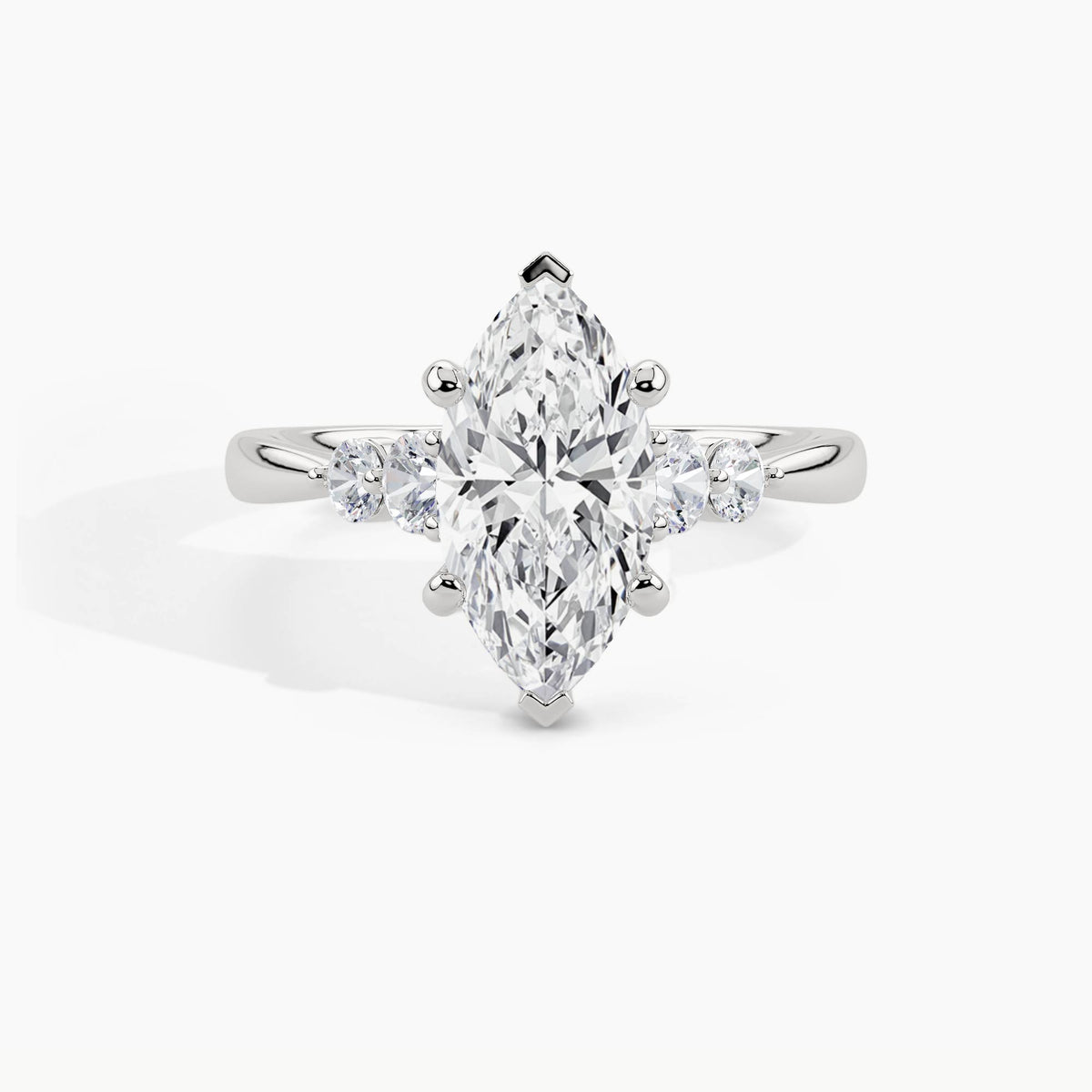 950 Platinum, Marquise, down view
