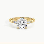 Yellow Gold, Round, down view