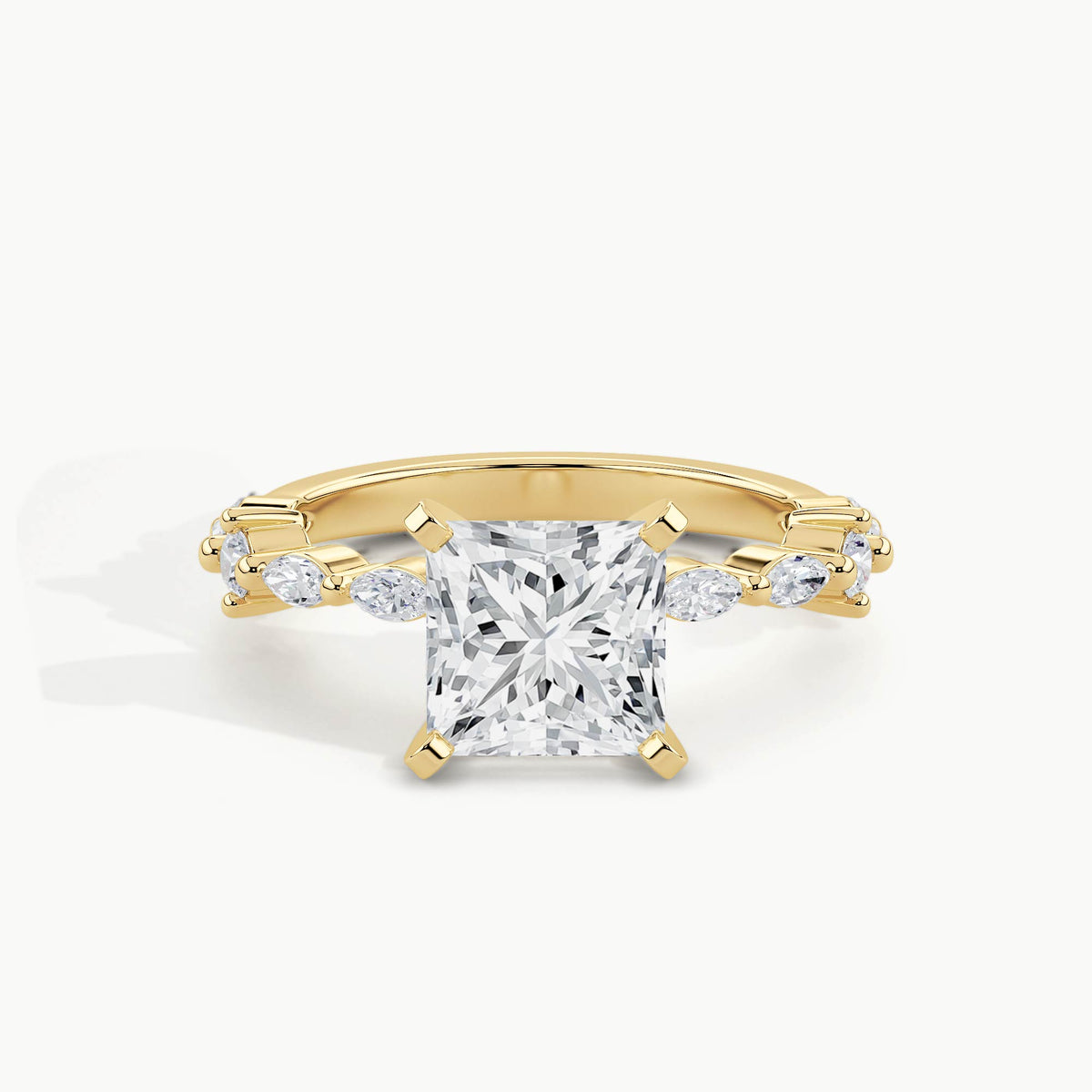 Yellow Gold, Princess, down view