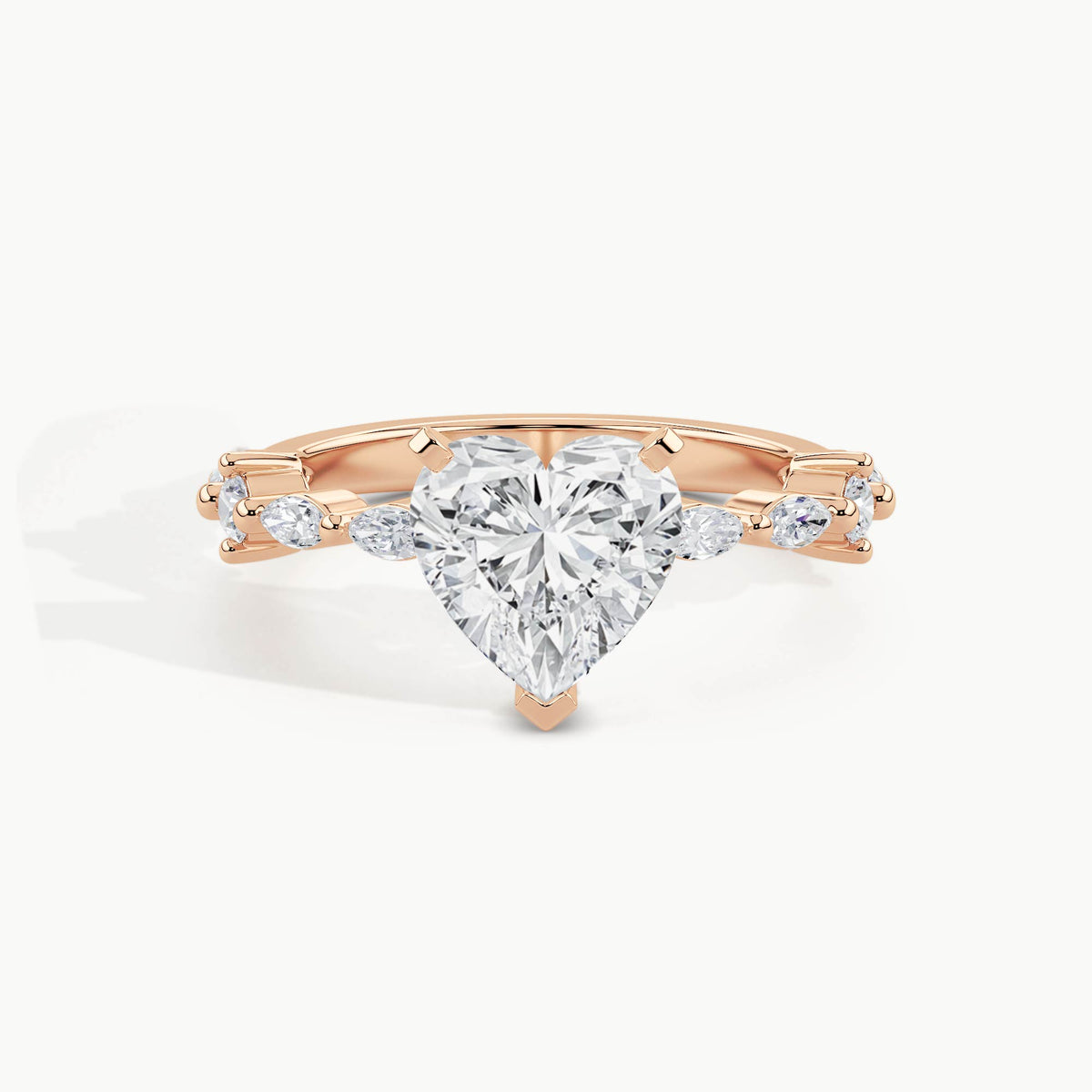 Rose Gold, Heart, down view