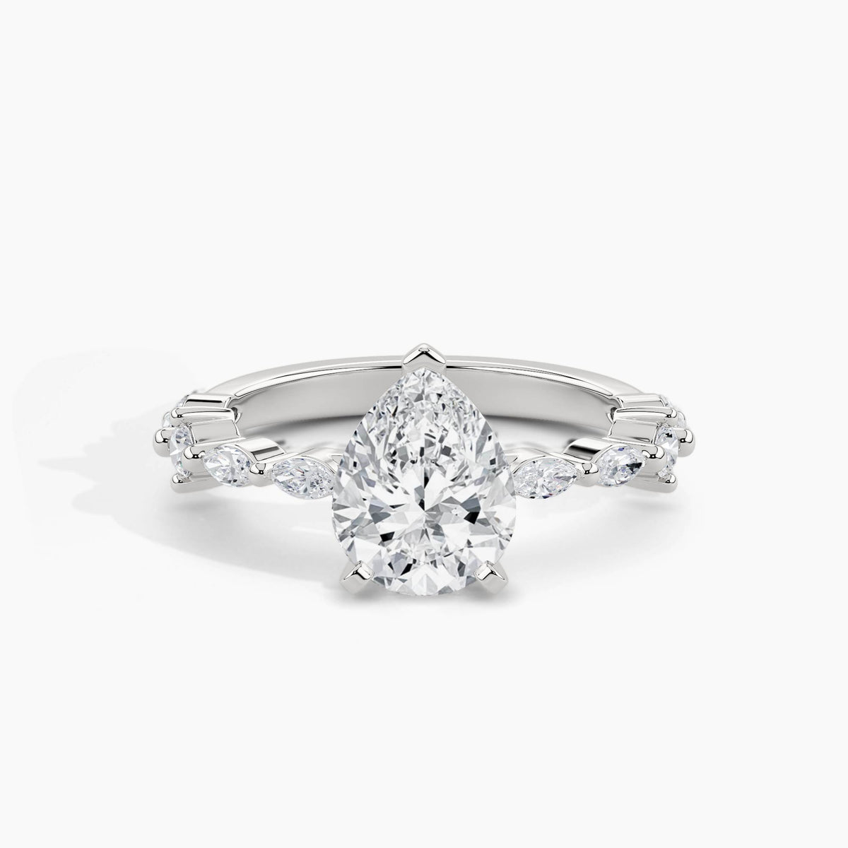 950 Platinum, Pear, down view