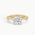 Yellow Gold, Round, down view