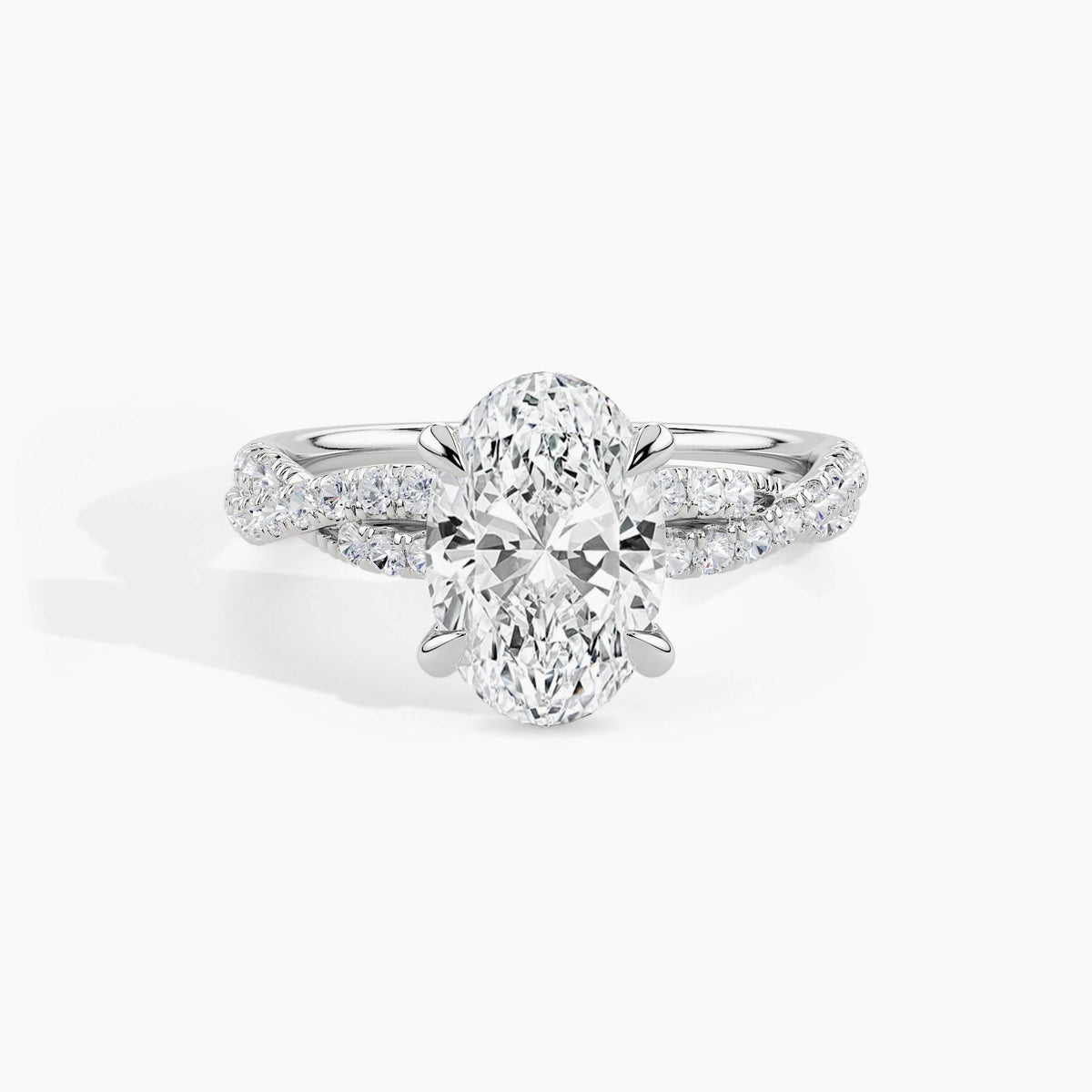 White Gold, Oval, down view