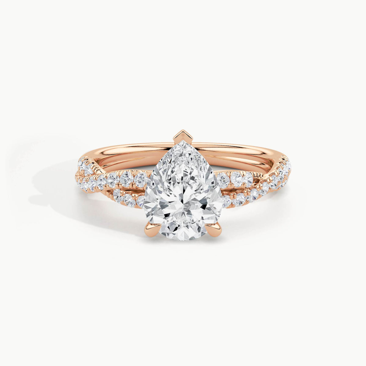 Rose Gold, Pear, down view