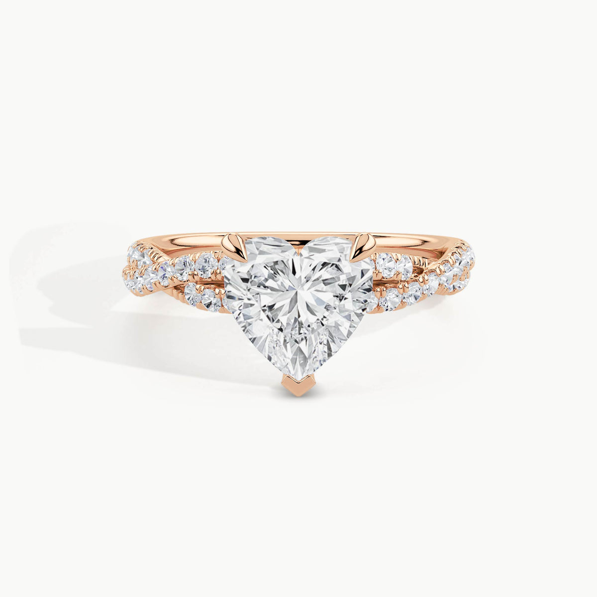 Rose Gold, Heart, down view