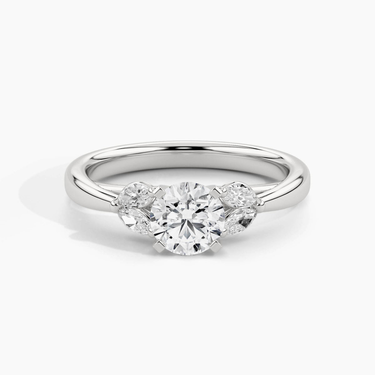 White Gold, Round, down view