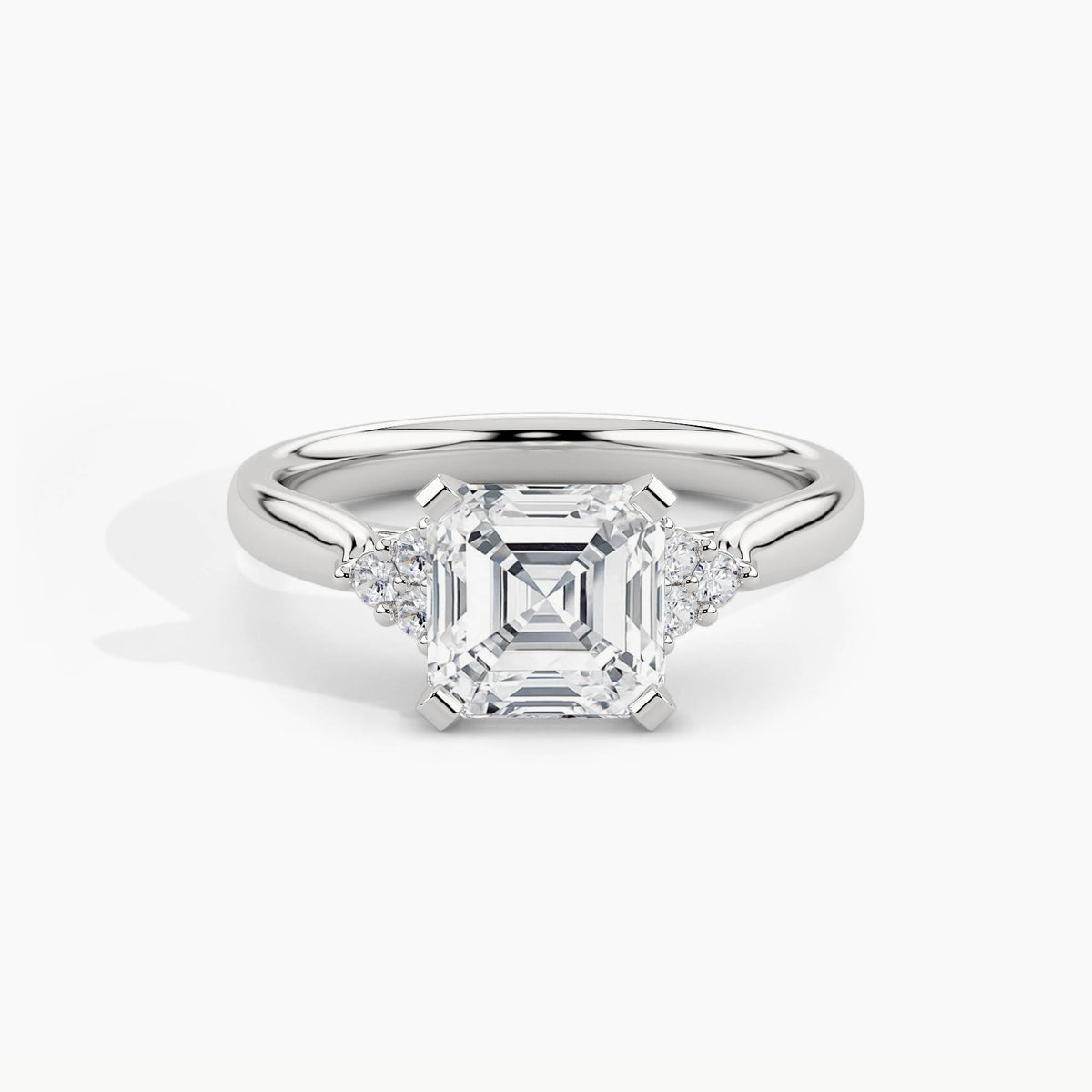 White Gold, Asscher, down view