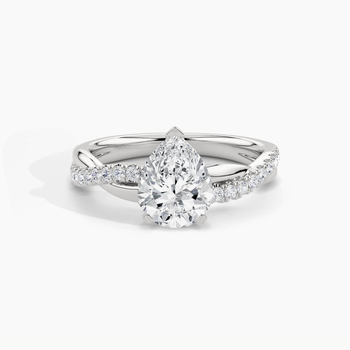 950 Platinum, Pear, down view