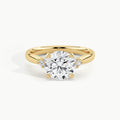 Yellow Gold, Round, down view