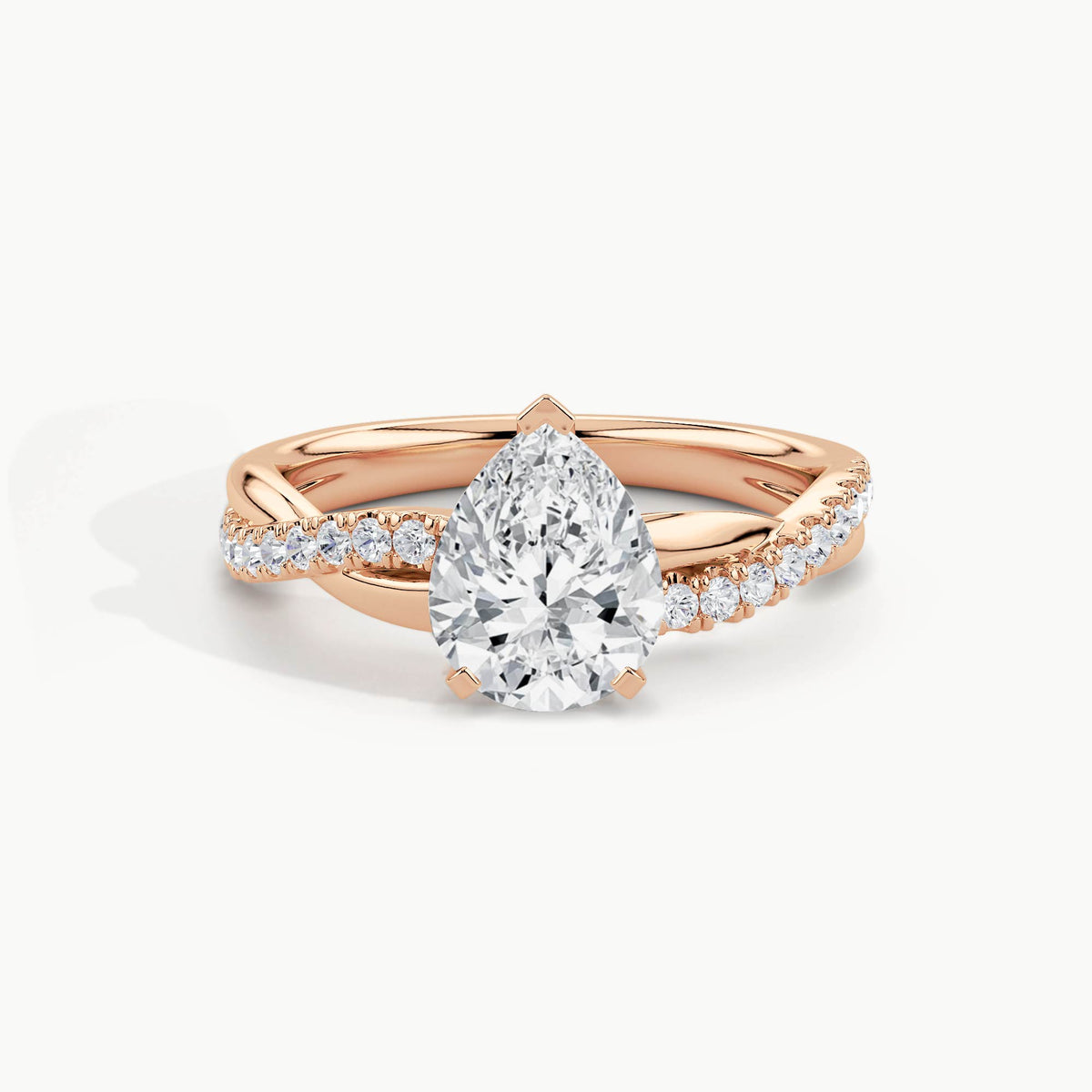 Rose Gold, Pear, down view