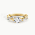 Yellow Gold, Round, down view