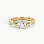 Yellow Gold, Round, down view