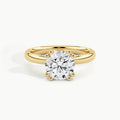 Yellow Gold, Round, down view