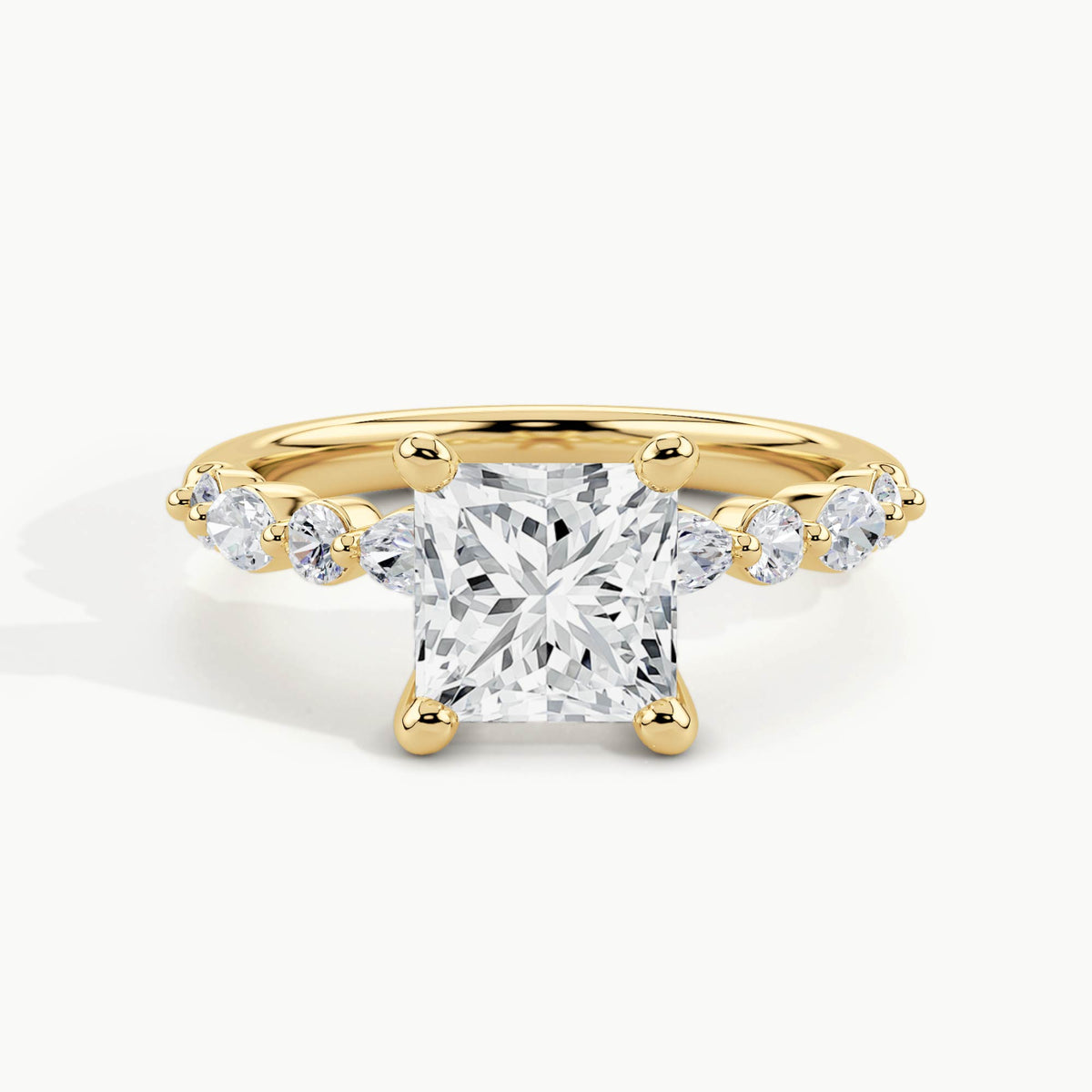 Yellow Gold, Princess, down view
