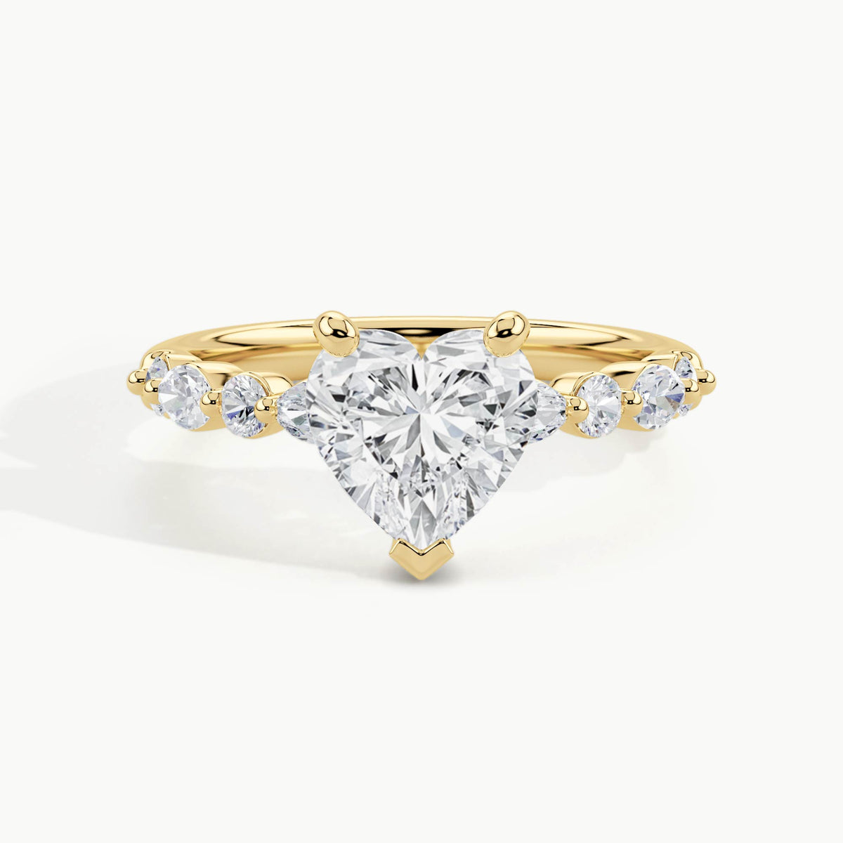 Yellow Gold, Heart, down view