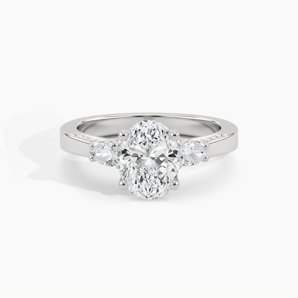 White Gold, Oval, down view