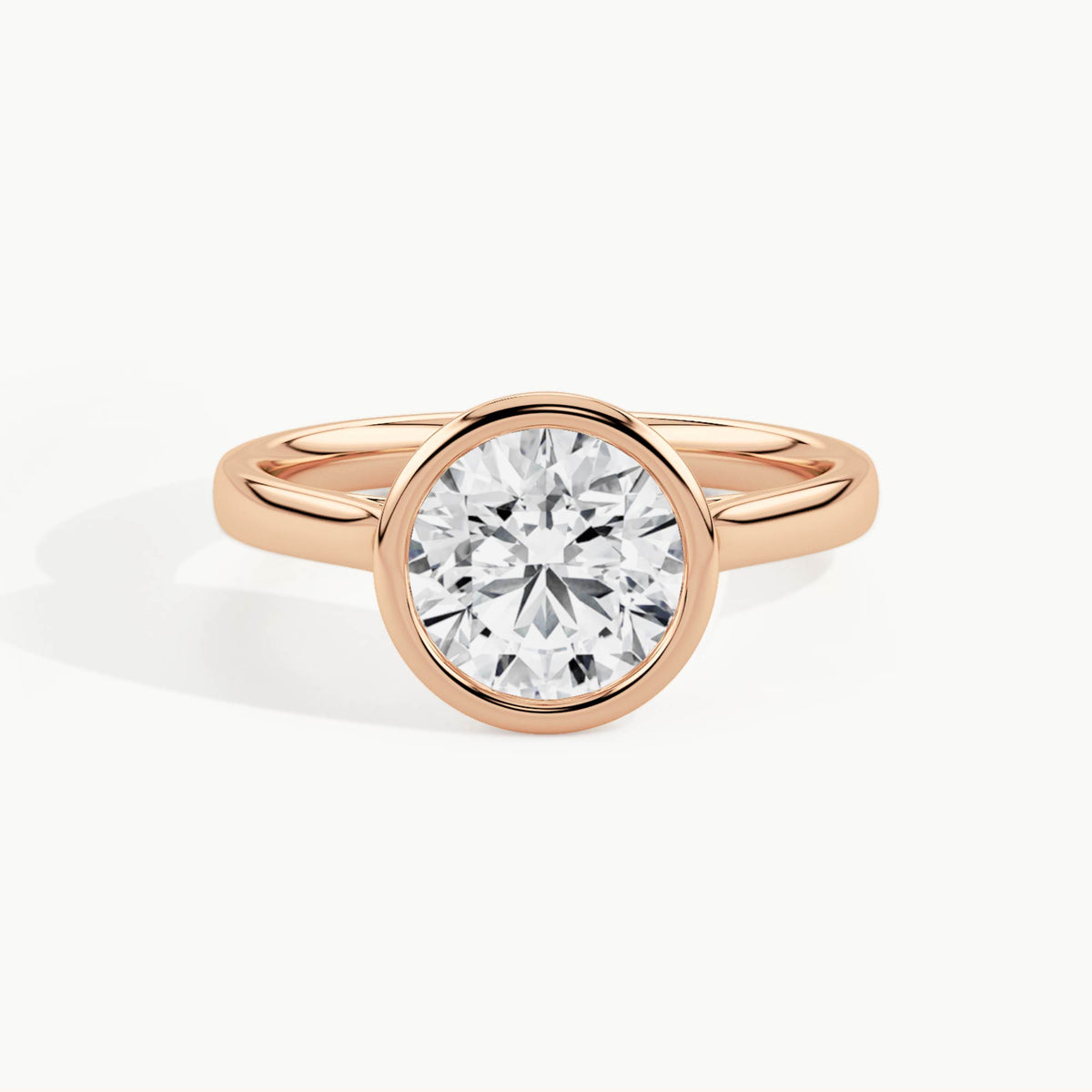 Rose Gold, Round, down view