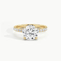 Yellow Gold, Round, down view