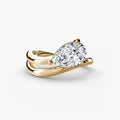 Yellow Gold, Pear, down view