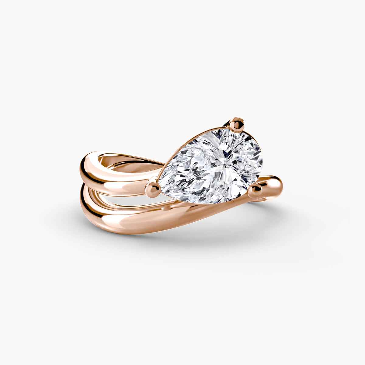 Rose Gold, Pear, down view