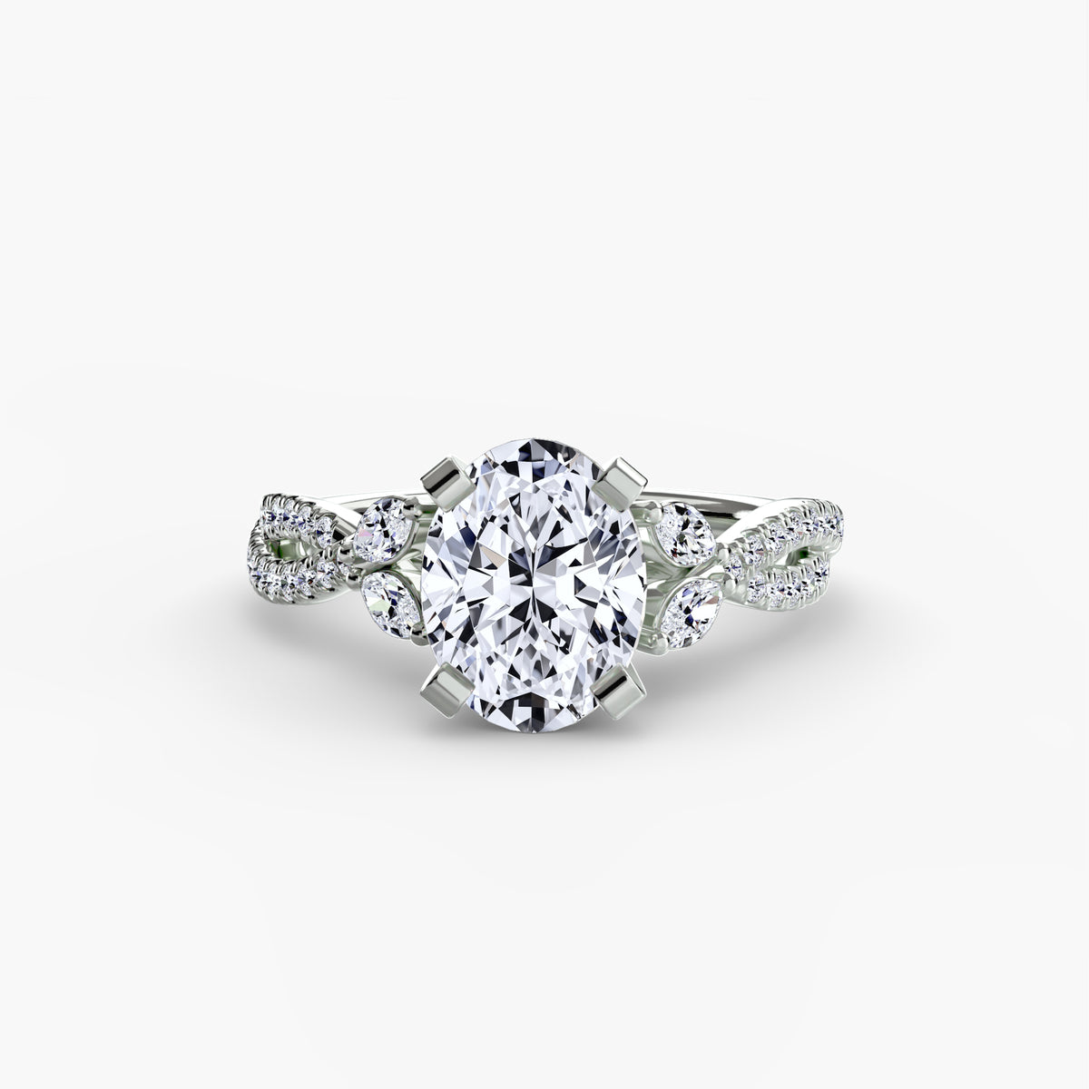 White Gold, Round, down view