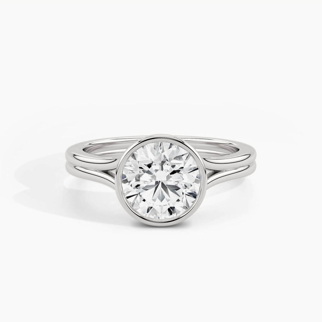White Gold, Round, down view
