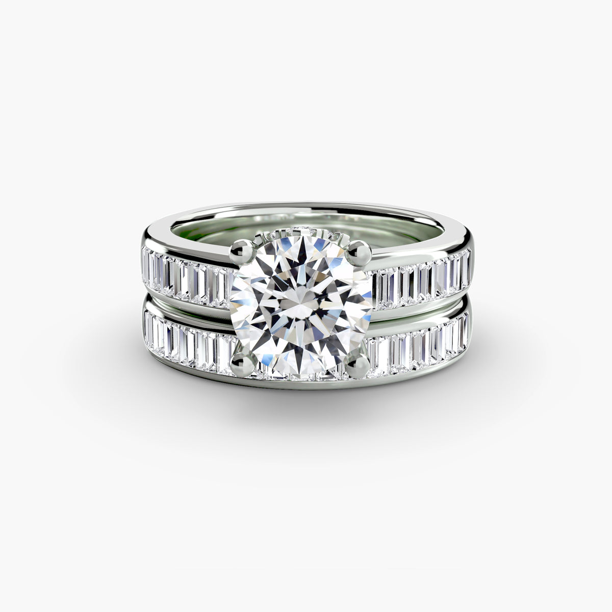 White Gold, Round, down view