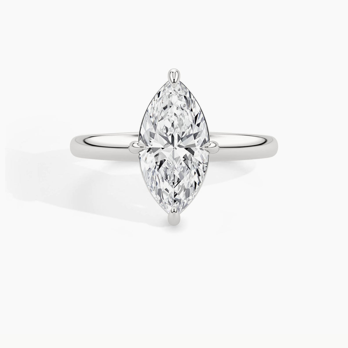 White Gold, Marquise, down view