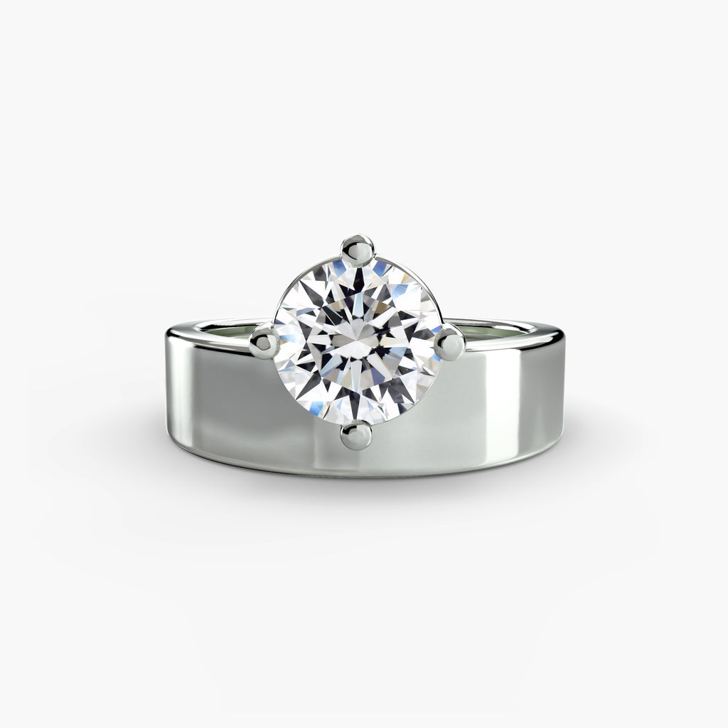 White Gold, Round, down view