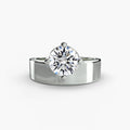 White Gold, Round, down view