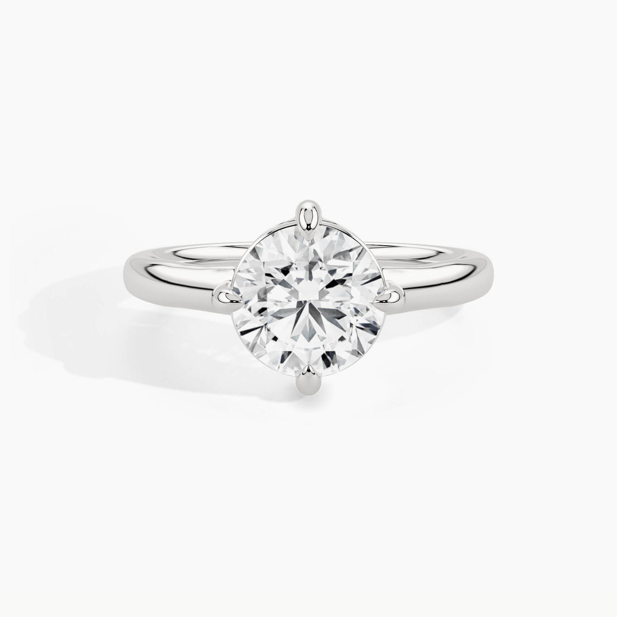 White Gold, Round, down view