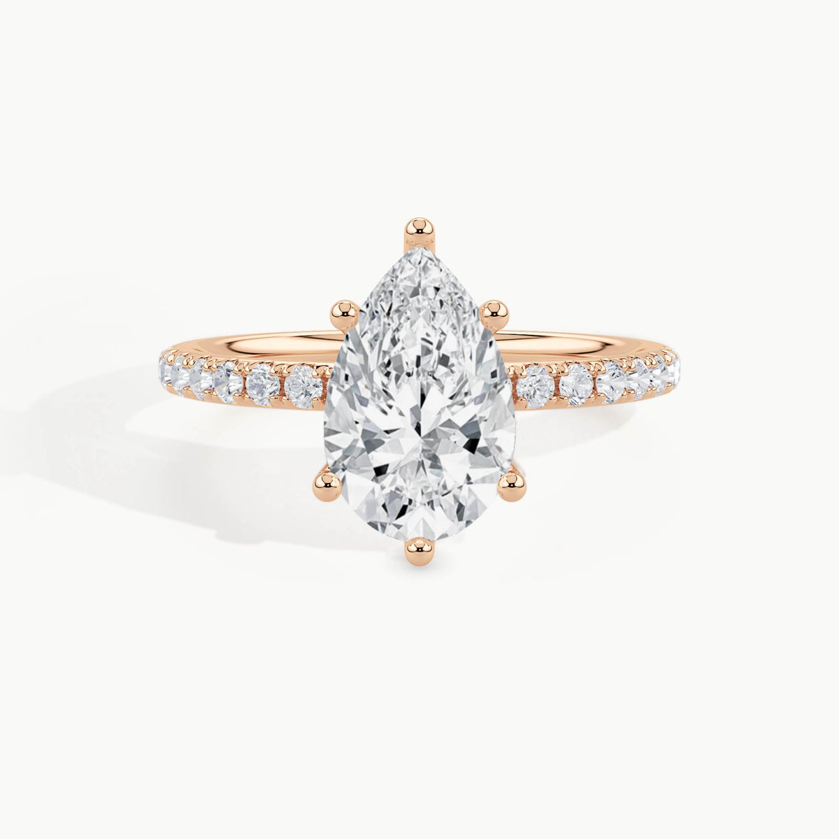 Rose Gold, Pear, down view
