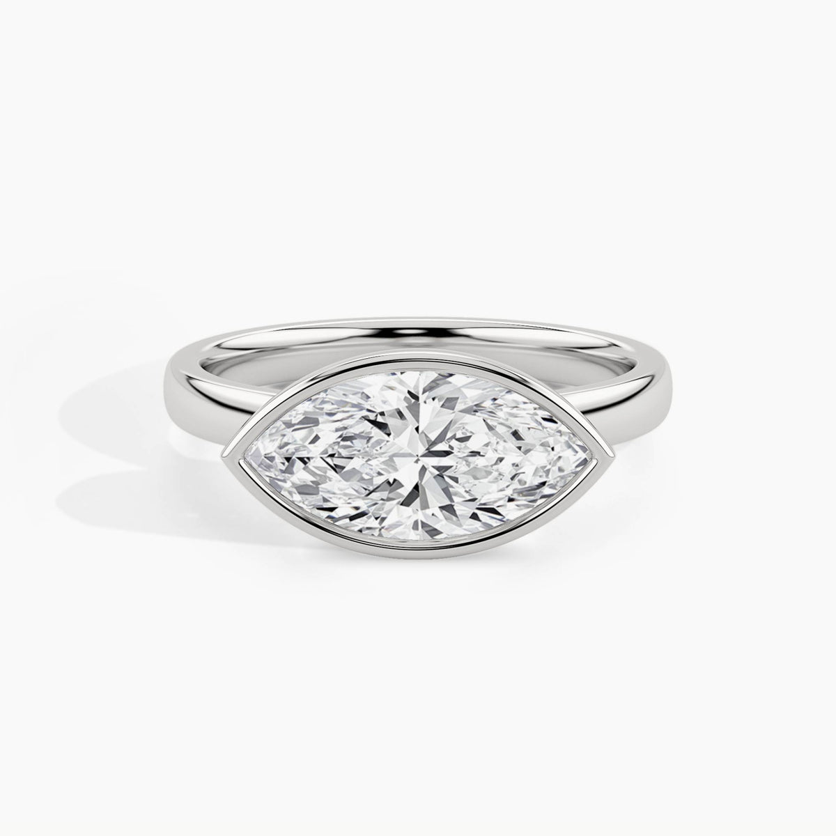 White Gold, Marquise, down view