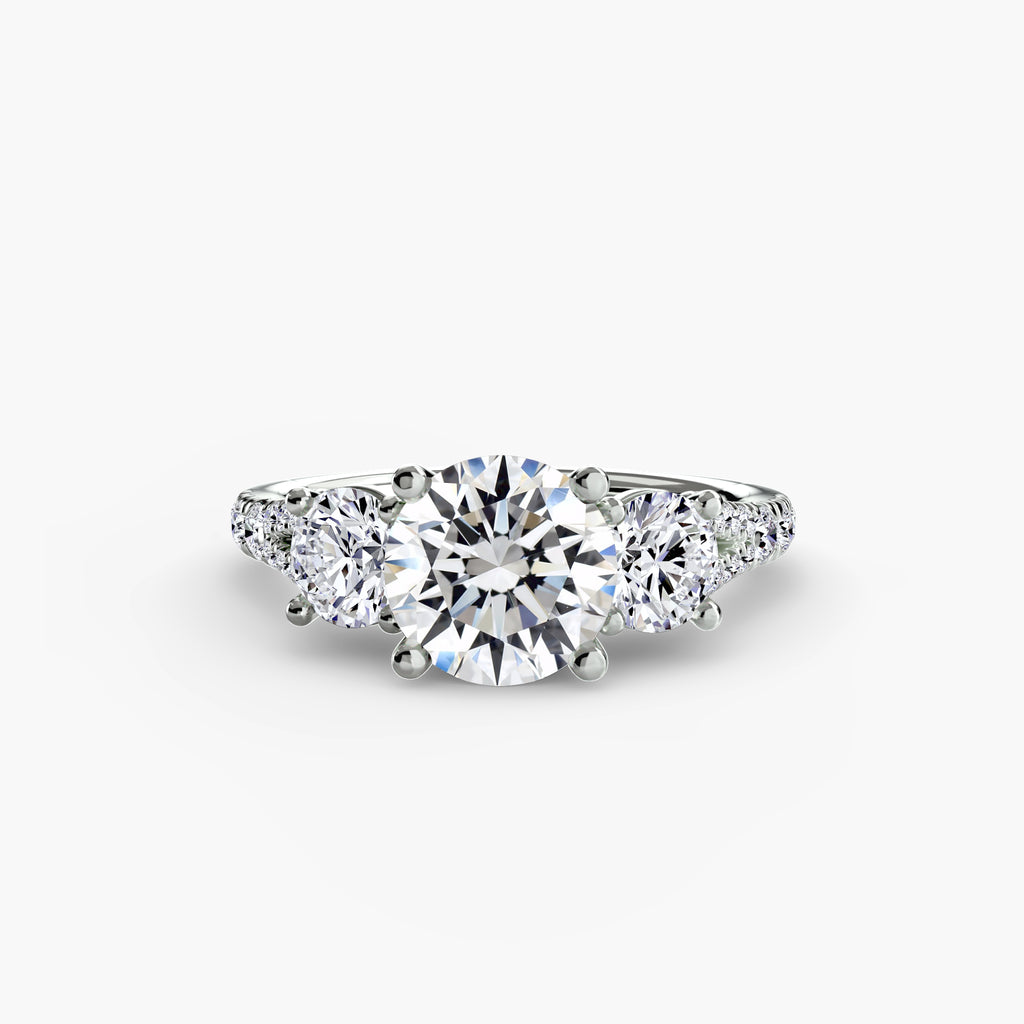 White Gold, Round, down view