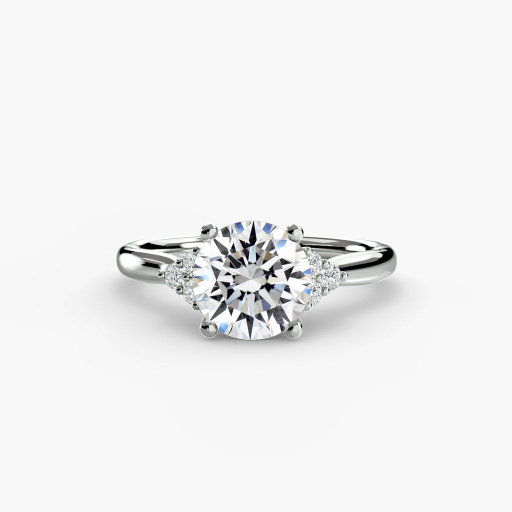 White Gold, Round, down view