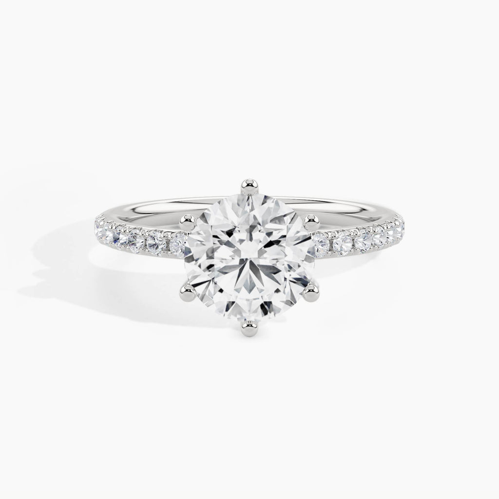 White Gold, Round, down view