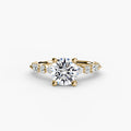 Yellow Gold, Round, down view