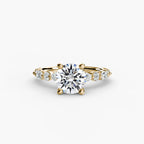 Yellow Gold, Round, down view